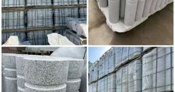 普洱 芝麻白花岗岩挡车柱、隔离柱多少钱