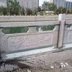 普洱 芙蓉白大花桥梁、河道，石材栏杆、围栏、护栏