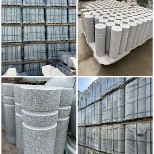 普洱 芝麻白花岗岩挡车柱、隔离柱多少钱