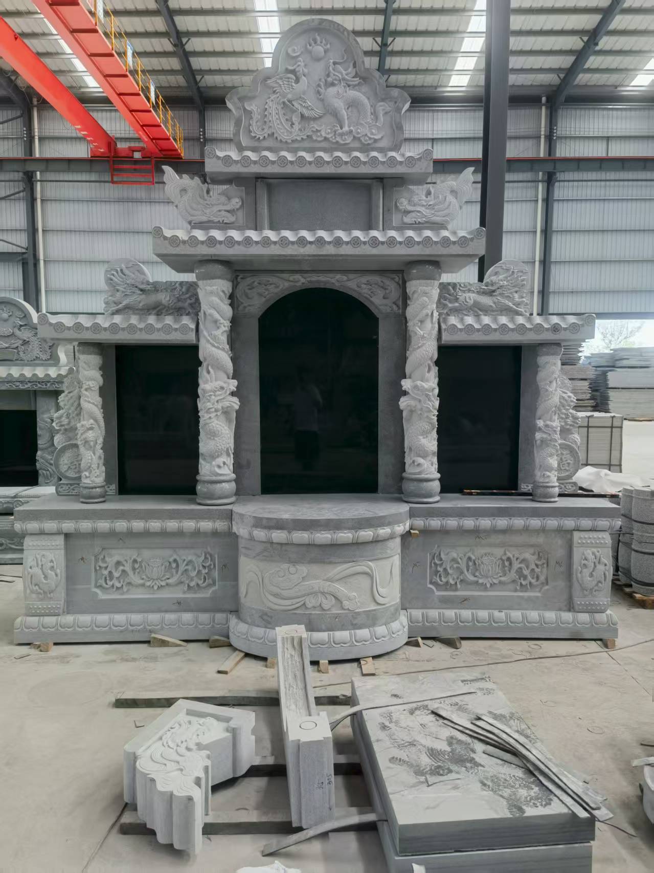 普洱 芝麻灰高档墓碑，土墓，可定制