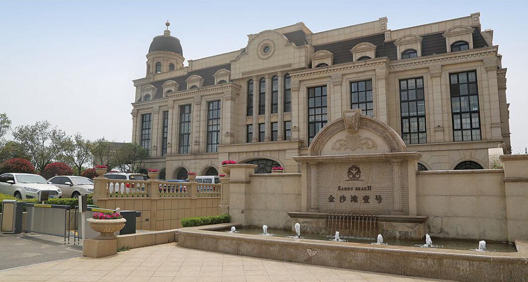 普洱花岗岩黄金麻建筑外墙干挂案例