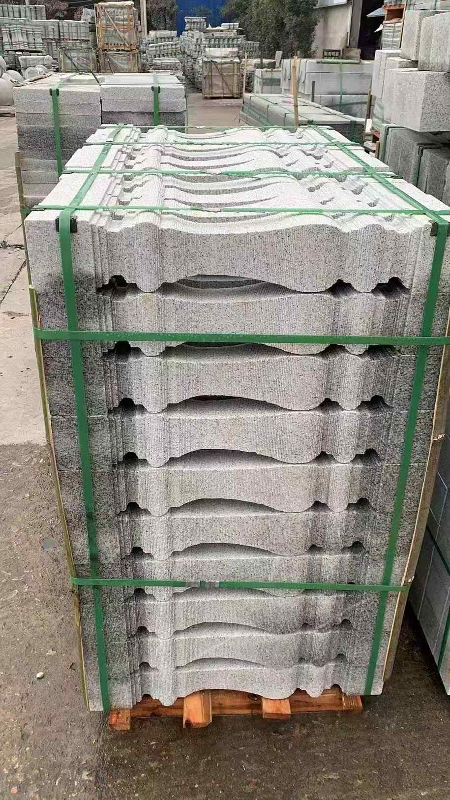 普洱 芝麻白方形拉丝面，栏杆花瓶柱
